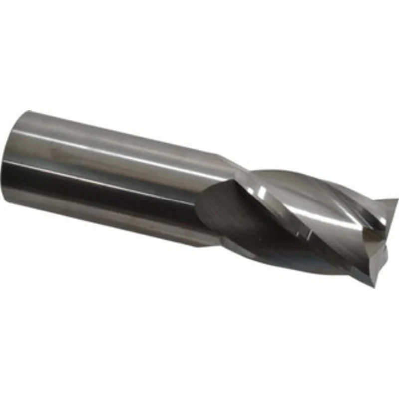 KYOCERA SGS 1, 1-1/2 LOC, 1 Shank Diam, 4 OAL, 4 Flute, Solid Carbide Square End Mill Single End, Uncoated, Spiral Fl...